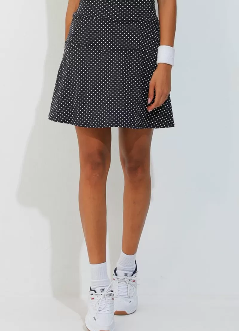 Cheap Birdie Skirt / Skort (Black Polka Dot) 17" Women Skirts