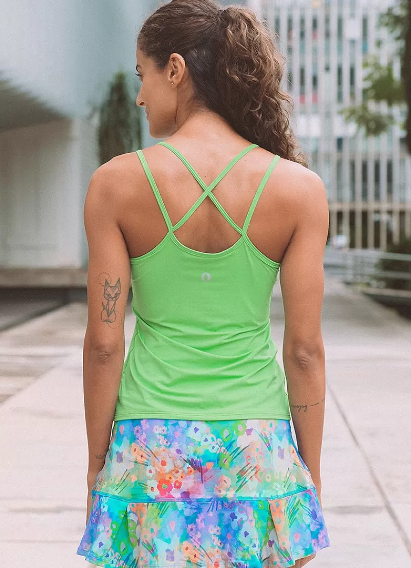 Flash Sale Breathe Tank (Lemon Green) UPF 50+ Women Tank Tops