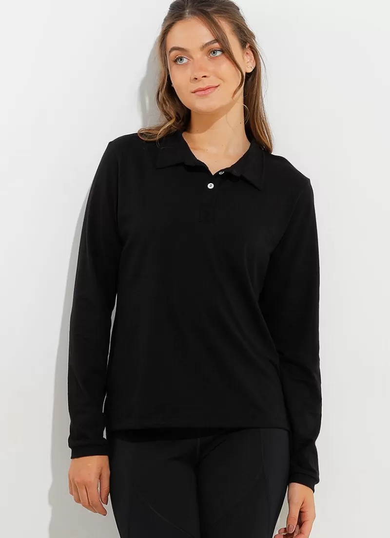 Hot Court LS Polo Women Long Sleeve Shirts | Polos