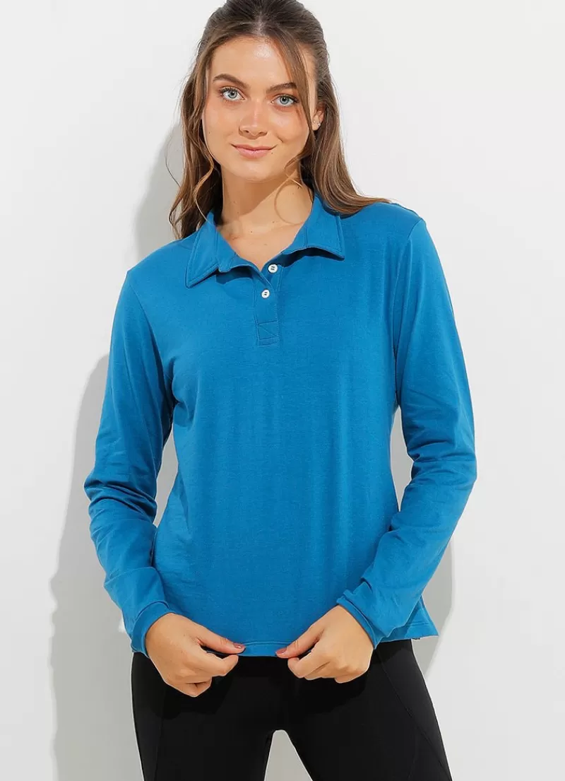 Discount Court LS Polo Women Long Sleeve Shirts | Polos