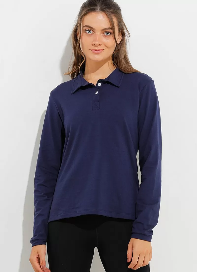 Outlet Court LS Polo Women Long Sleeve Shirts | Polos