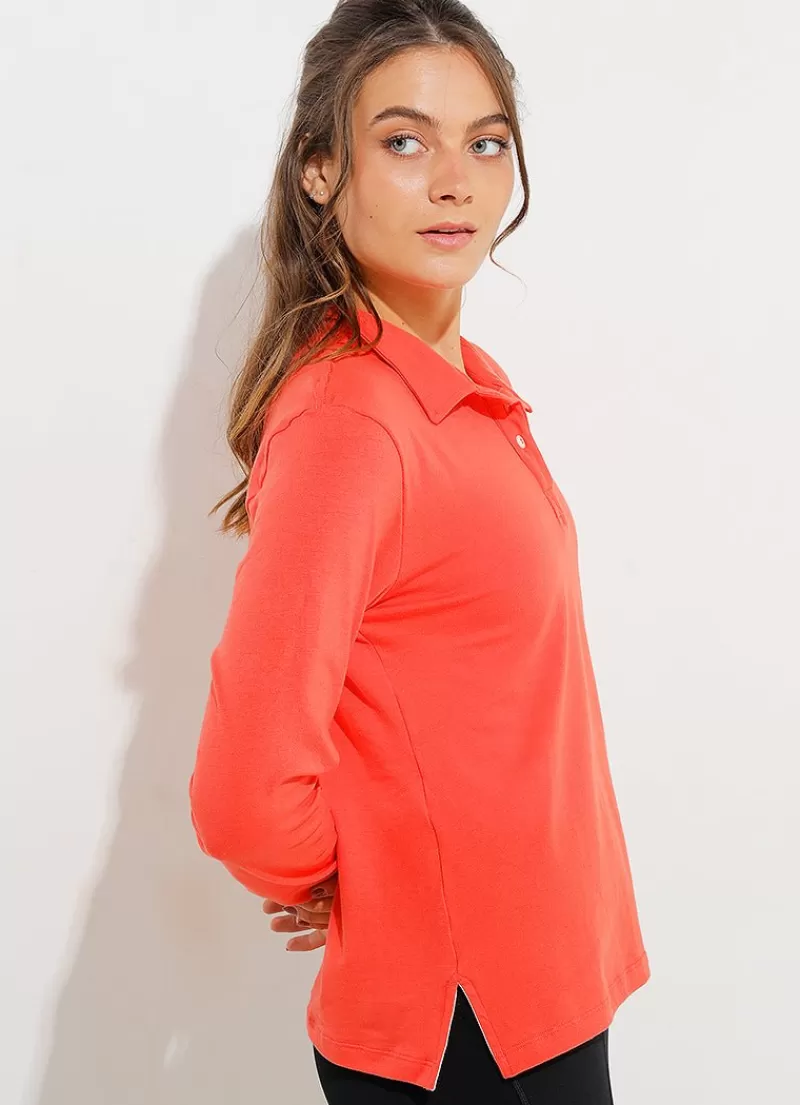 Discount Court LS Polo Women Long Sleeve Shirts | Polos