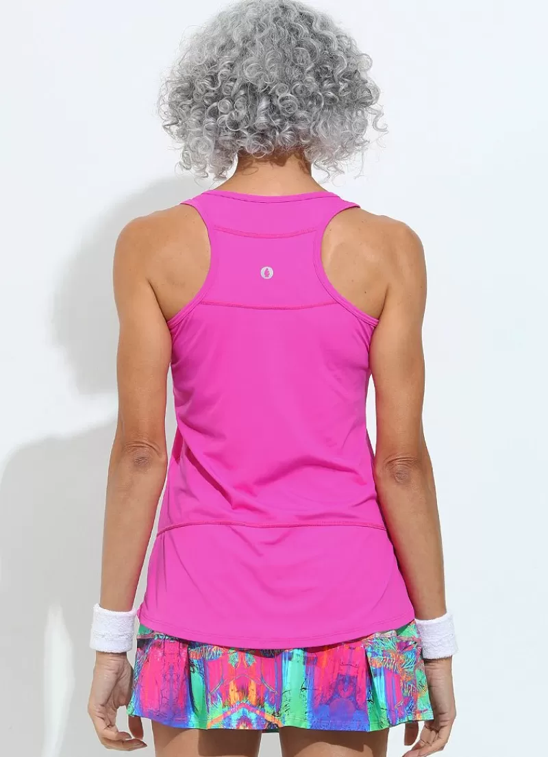 Clearance Day Glow Tank (Pink Power) UPF 50+ Women Tank Tops