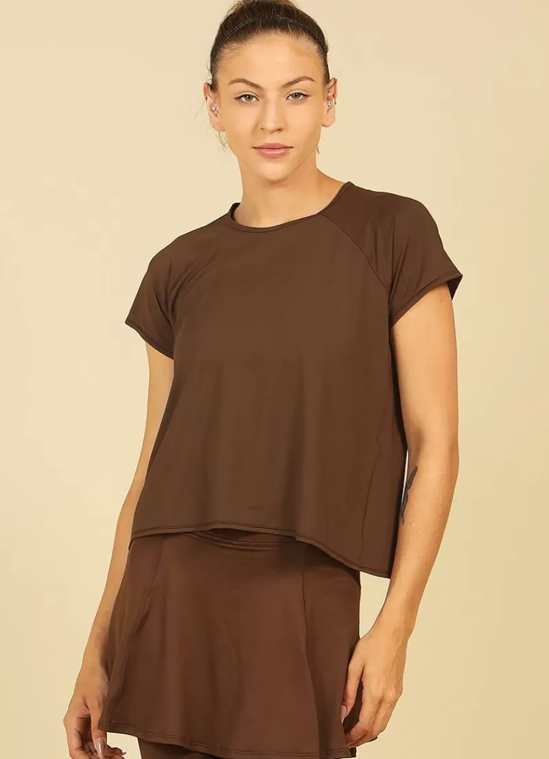 New Move T (Cafe Torrado) UPF 50+ Women Short Sleeve Shirts