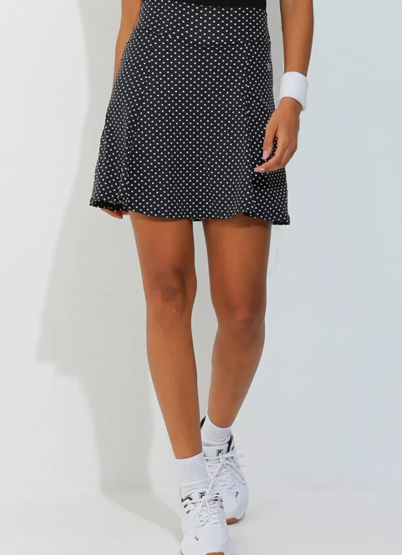 Store Ultimate Skirt / Skort (Black Polka Dot) 17" Women Skirts