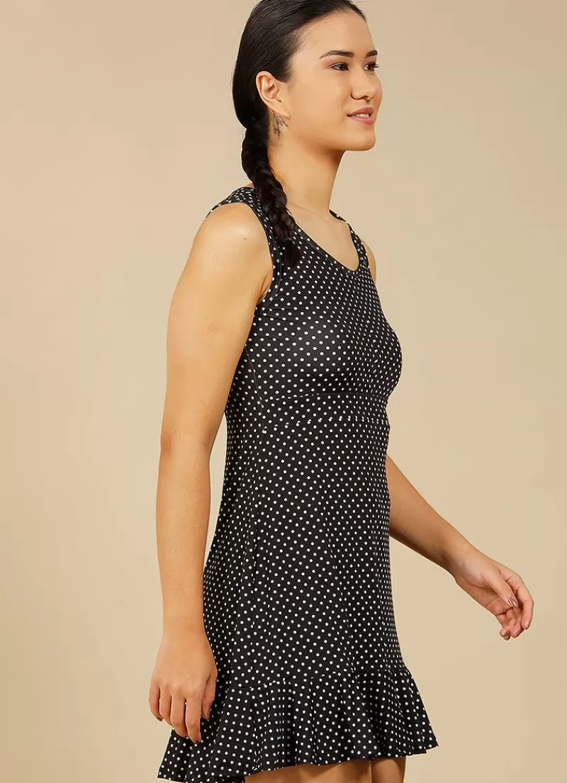 New Up Dress (Black Polka Dot) Women Dresses