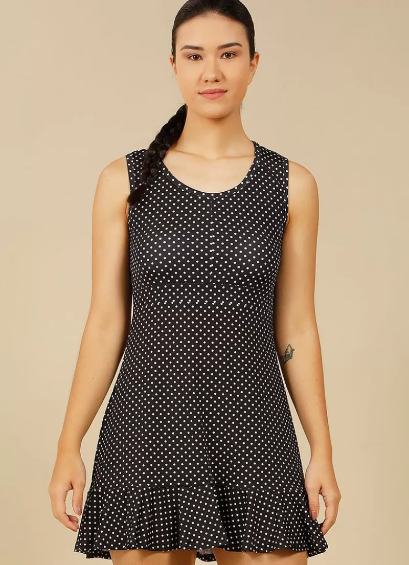 New Up Dress (Black Polka Dot) Women Dresses