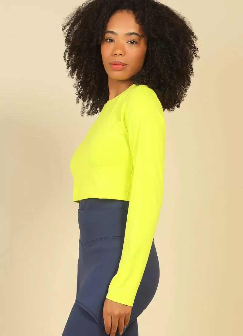 Flash Sale UV Pro Cropped UPF 50+ Women Long Sleeve Shirts